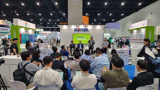 바이오 USA 2024 한국관 기자간담회 현장. 한국바이오협회 제공.